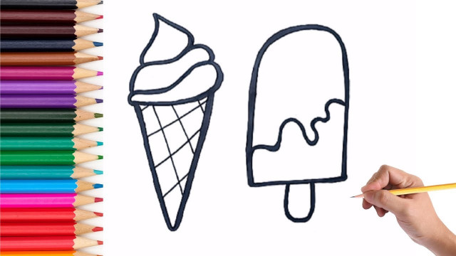 388+ Hình vẽ kem cute và hướng dẫn chi tiết cách vẽ que kem