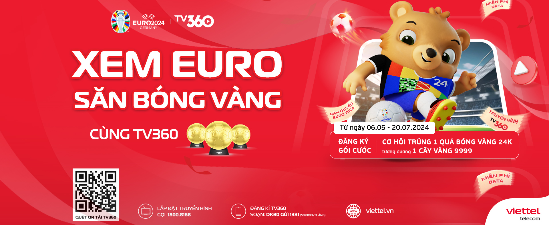 Xem Euro - Săn bóng vàng cùng TV360