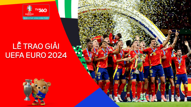 Lễ trao giải Euro 2024: Những khoảnh khắc vinh danh đáng nhớ