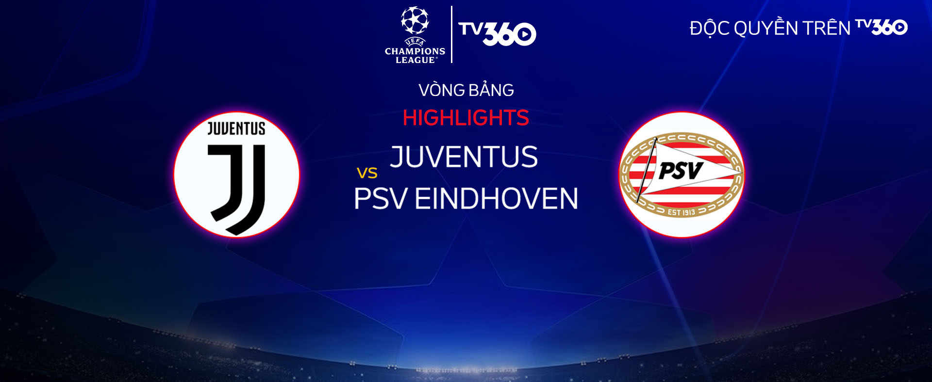 HL Juve vs PSV